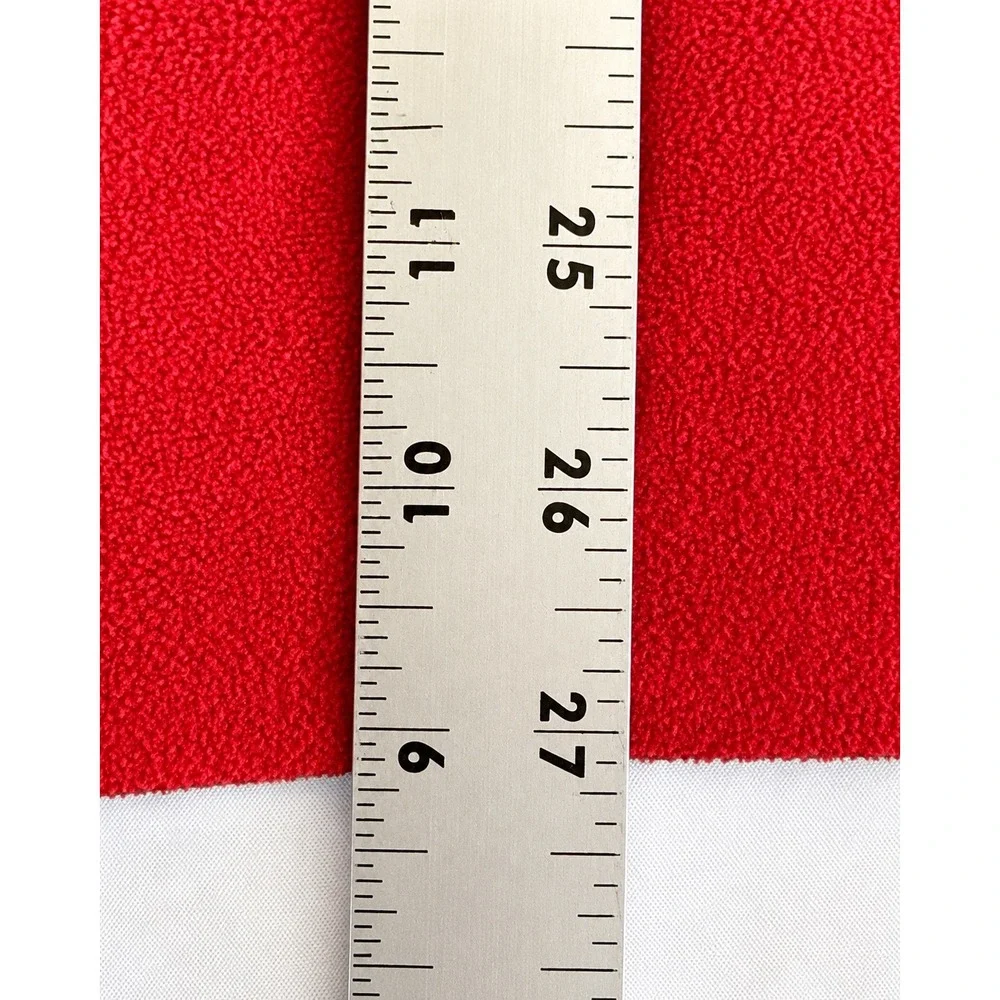 The North Face Fleece Jacket Mens Large Red Excellent Full Zip C738 Contrast